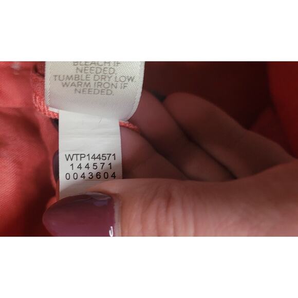 J. Jill Coral Linen Sleeveless Button Down Hi Lo Top S EUC - Picture 9 of 10